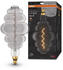Osram LED Lampe ersetzt 10W E27 Spezialform in Schwarz-transparent 4,8W 100lm 1800K dimmbar 1er Pack grau