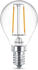Philips LED Lampe ersetzt 25W, E14 Tropfenform P45, klar, warmweiß, 250 Lumen, nicht dimmbar, 1er Pack transparent