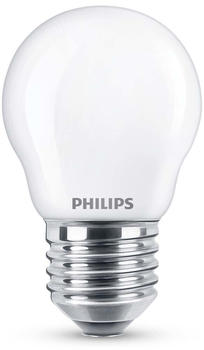 Philips LED Lampe ersetzt 25W, E27 Tropfenform P45, weiß, warmweiß, 250 Lumen, nicht dimmbar, 1er Pack weiß