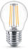 Philips LED Lampe ersetzt 40W, E27 Tropfenform P45, klar, warmweiß, 470 Lumen, nicht dimmbar, 1er Pack transparent