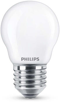Philips LED Lampe ersetzt 40W, E27 Tropfenform P45, weiß, warmweiß, 470 Lumen, nicht dimmbar, 1er Pack weiß