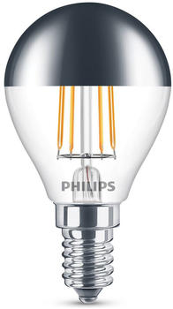 Philips LED Lampe ersetzt 35W, E14 Tropfen P45, klar, warmweiß, 397 Lumen, nicht dimmbar, 1er Pack transparent