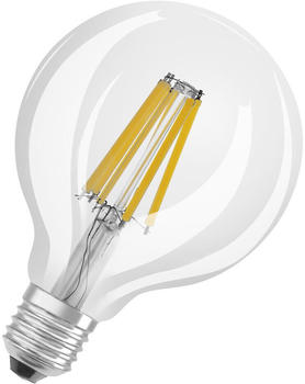 Osram LED Lampe ersetzt 100W E27 Globe - G95 in Transparent 11W 1521lm 2700K dimmbar 1er Pack transparent