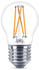 Philips LED Lampe ersetzt 25 W, E27 Tropfenform P45, klar, warmweiß, 270 Lumen, dimmbar, 1er Pack transparent
