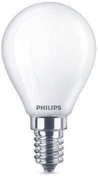 Philips LED Lampe ersetzt 40 W, E14 Tropfenform P45, weiß, warmweiß, 475 Lumen, dimmbar, 1er Pack weiß