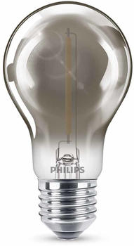 Philips LED Lampe ersetzt 11W, E27 Standardform A60, Grau, warmweiß, 136 Lumen, nicht dimmbar, 1er Pack grau