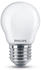 Philips LED Lampe ersetzt 40 W, E27 Tropfenform P45, weiß, warmweiß, 475 Lumen, dimmbar, 1er Pack weiß