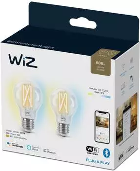 Wiz LED Smart Leuchtmittel in Transparent E27 A60 7W 806lm 2er-Pack transparent – Was macht diese Leuchtmittel so besonders?