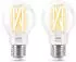 Wiz LED Smart Leuchtmittel in Transparent E27 A60 7W 806lm 2er-Pack transparent