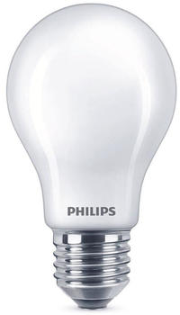 Philips LED Lampe ersetzt 60 W, E27 Standardform A60, weiß, warmweiß, 810 Lumen, dimmbar, 1er Pack weiß