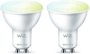 Wiz LED Smart Leuchtmittel in Weiß GU10 4,7W 400lm 2700-6500K 2er-Pack weiß
