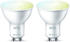 Wiz LED Smart Leuchtmittel in Weiß GU10 4,7W 400lm 2700-6500K 2er-Pack weiß