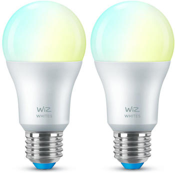Wiz LED Smart Leuchtmittel in Weiß E27 A60 8W 806lm 2700-6500K 2er-Pack weiß
