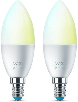 Wiz LED Smart Leuchtmittel in Weiß E14 B39 4,9W 470lm 2700-6500K 2er-Pack weiß