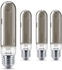 Philips LED Lampe ersetzt 11W, E27 Röhre T32, grau, warmweiß, 136 Lumen, nicht dimmbar, 4er Pack grau