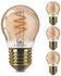 Philips LED Lampe ersetzt 15W, E27 Tropfenform P45, gold, warmweiß, 136 Lumen, dimmbar, 4er Pack gold / messing