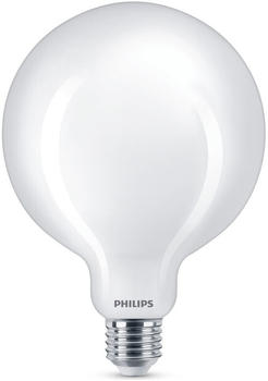 Philips LED Lampe ersetzt 75W, E27 Globe G120, weiß, warmweiß, 1055 Lumen, nicht dimmbar, 1er Pack weiß