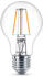 Philips LED Lampe ersetzt 40W, E27 Standardform A60, klar, warmweiß, 470 Lumen, nicht dimmbar, 1er Pack transparent