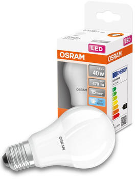 Osram LED Lampe ersetzt 40W E27 Birne - A60 in Weiß 4,9W 470lm 4000K 1er Pack weiß