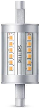 Philips LED Lampe ersetzt 60W, R7s Röhre R7s-78 mm, warmweiß, 950 Lumen, nicht dimmbar, 1er Pack silber
