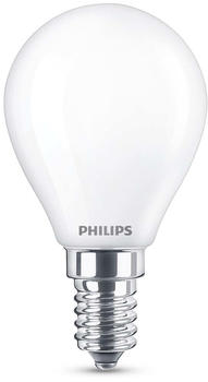 Philips LED Lampe ersetzt 40W, E14 Tropfenform P45, weiß, neutralweiß, 470 Lumen, nicht dimmbar, 1er Pack weiß