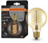 Osram LED Lampe ersetzt 48W E27 Globe - G95 in Gold 7W 600lm 2200K dimmbar 1er Pack gold / messing