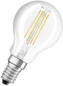 Osram LED Lampe ersetzt 40W E14 Tropfen - P45 in Transparent 4W 470lm 6500K 1er Pack transparent