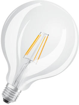 Osram LED Lampe ersetzt 100W E27 Globe - G125 in Transparent 11W 1521lm 4000K dimmbar 1er Pack transparent