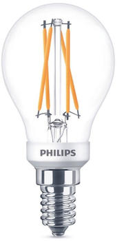 Philips LED Lampe ersetzt 25 W, E14 Tropfenform P45, klar, warmweiß, 270 Lumen, dimmbar, 1er Pack transparent
