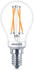 Philips LED Lampe ersetzt 25 W, E14 Tropfenform P45, klar, warmweiß, 270 Lumen, dimmbar, 1er Pack transparent