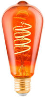 LED-Lampe ST64 Spiral 4W/820 30 lumen copper dimmable E27