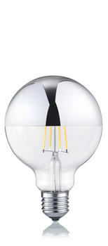 Trio LED-Globelampe E27 7W 2.700K dimmbar Spiegelkopf F