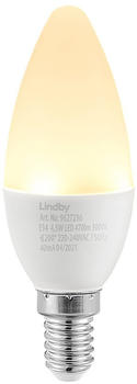 Lindby LED-Kerzenlampe E14 C35 4,5W 3.000K opal E