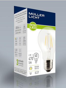 Müller-Licht LED-Lampe E27 4,5W 927 Filament Ra90 F