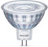 Philips LED Lampe ersetzt 35W, GU5,3 Reflektor MR16, klar, kaltweiß, 390 Lumen, nicht dimmbar, 1er Pack silber