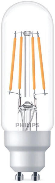 Philips LED Lampe ersetzt 40W, GU10 Röhrenform T30, klar, kaltweiß, 470 Lumen, nicht dimmbar, 1er Pack transparent