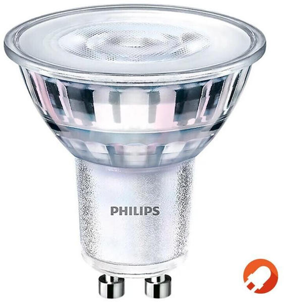 Philips GU10 PAR16 CorePro LED Reflektor 4W wie 50W dimmbar 4000K neutralweiß Glas