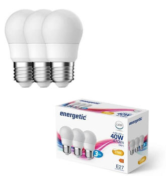 Nordlux 3er-Pack E27 LED-Leuchtmittel Tropfenform matt 470lm 5,8W wie 40W warmweiß