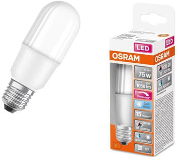 Osram E27 LED Lampe SUPERSTAR PLUS Stickform matt dimmbar 11W wie 75W Neutralwei&szlig; & hervorragende Farbwiedergabe