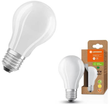 Osram E27 Besonders effiziente LED Lampe Classic matt 2,5W wie 40W 3000K warmweißes Licht für die Wohnung