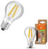 Osram E27 Besonders effiziente & leistungsstarke LED Lampe Classic klar 7,2W wie 100W 3000K warmweißes Licht für die Wohnung