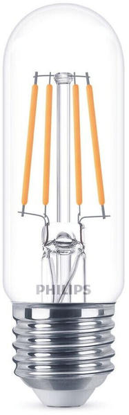 Philips LED Lampe ersetzt 40W, E27 Röhrenform T30, klar, kaltweiß, 470 Lumen, nicht dimmbar, 1er Pack transparent