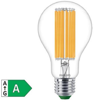 Philips Besonders effiziente E27 LED Filament Lampe 7,3W wie 100W warmweißes Licht 3000K - Beste Energie Effizienz Klasse