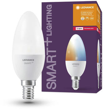 LEDVANCE SMART+ Zigbee LED Leuchtmittel E14 - Kerze B39 4,9W 470lm tunable white dimmbar weiß