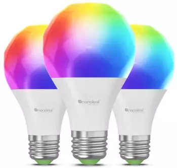 Nanoleaf Essentials Matter Leuchtmittel E27 - Birne A60 RGBW in Wei&szlig; 3x 8,5W 3300lm