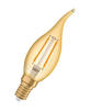 OSRAM LED E14 VINTAGE Windstoßlampe GOLD 1,5W wie 12W extra warmweiß