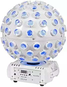 Eurolite LED B-40 RGBW Spiegelkugel-Effekt, DMX, Sound-to-Light (51741088)
