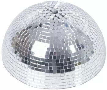 SATISFIRE Spiegel-Halbkugel mit Motor, silber, 30cm (4251280502951)