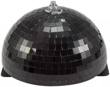 Eurolite Spiegelkugel-Halbkugel, motorisiert, 20cm, schwarz (50101954)