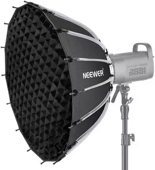Neewer SF65Q parabolische Softbox 65cm Schnellverschluss mit Wabengitter (SF65Q)
